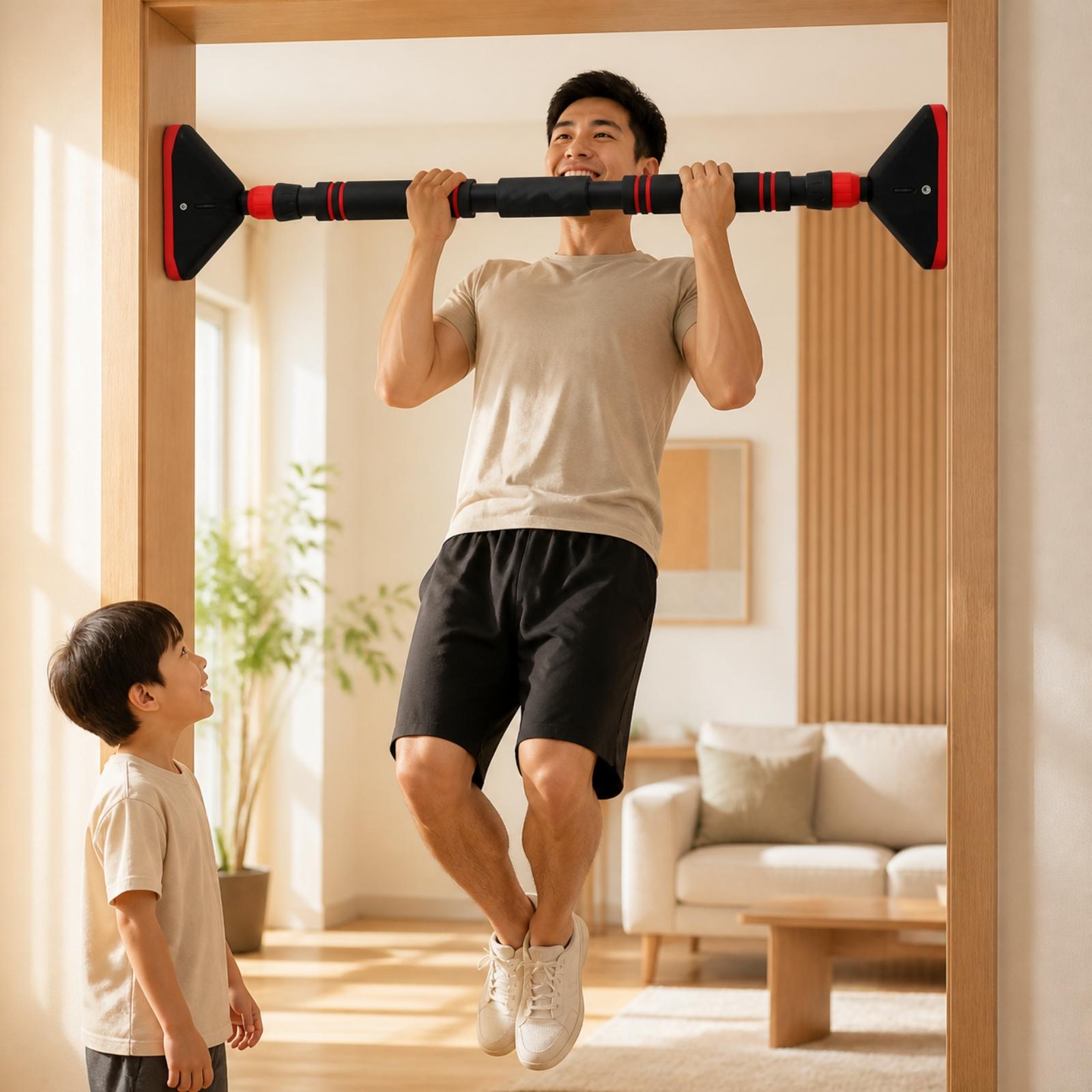 บาร์โหนติดกรอบประตู สำหรับใช้ใ - Door Pull Up Bar No Screw บทวิจารณ์และราคา