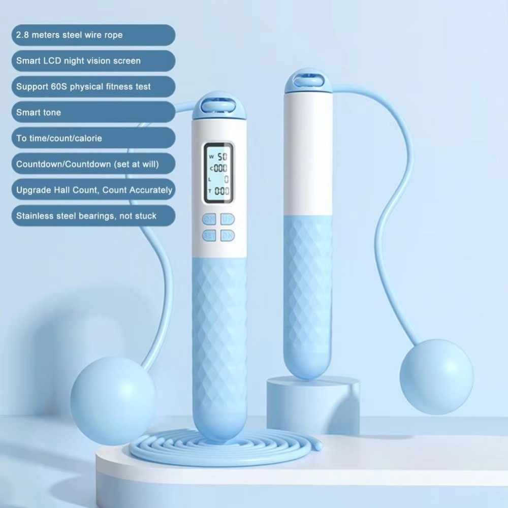 เชือกกระโดดไร้สายพร้อมตัวนับจำ - Smart Jump Rope Digital Counter บทวิจารณ์และราคา
