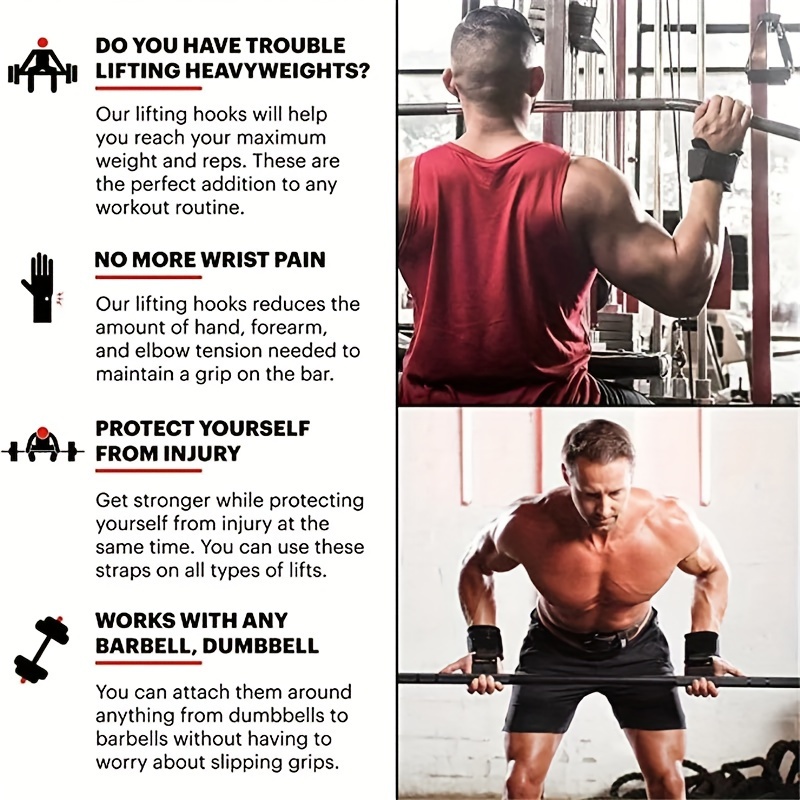 2 ชิ้นฟิตเนสสควอต, ยกน้ำหนัก,  - Wrist Wraps Weightlifting Support บทวิจารณ์และราคา