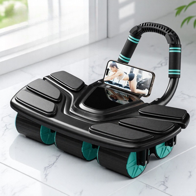 ล้อบริหารหน้าท้อง 6 ล้อ แบบเด้ - Ab Roller Wheel With Elbow Support บทวิจารณ์และราคา